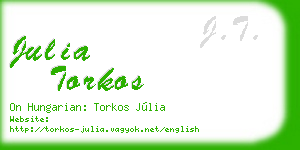 julia torkos business card