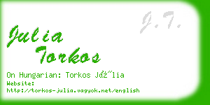 julia torkos business card